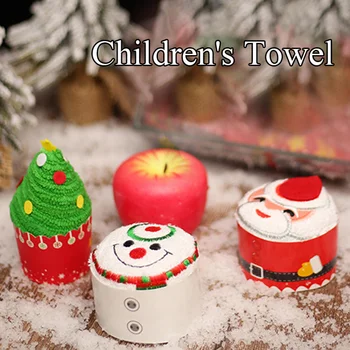 Полотенце в форме рождественского торта 2024, декор для ужина в виде снеговика, Новогоднее вышитое полотенце для дома, полотенца для рождественской елки, детские подарки
