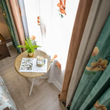 Китайские роскошные классические персонализированные плотные шторы с ручной росписью и вышивкой, Шторы для гостиной, столовой, спальни