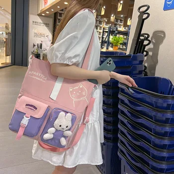 Сумка женская большой емкости милая японская девушка Мори контрастный рюкзак студенческая сумка для занятий в колледже сумка для обучения