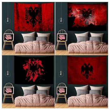 Флаг Албании Красочный Гобелен, висящий на стене, Настенное украшение, Бытовая техника, Домашний декор
