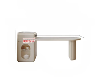Островной столик Cream wind rock plate, встроенный выдвижной бытовой столик для маленькой кухни, многофункциональный островной столик на заказ