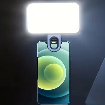 Светодиодная подсветка Mini Selfie Fill Light Регулируемая Перезаряжаемая светодиодная подсветка для ноутбука с яркостью макияжа Selfie Light Clip-on