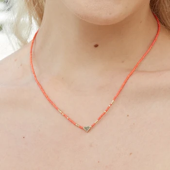 ZMZY Miyuki Изящное Ожерелье для Женщин Высокое Качество Натуральный Камень Ожерелья Из Бисера Ключицы Цепи Ювелирные Подарки для Друга