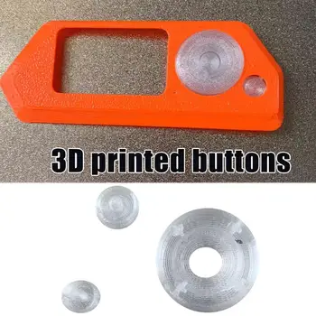1 Комплект прозрачных кнопок с 3D-печатью для прозрачных основных клавиш управления Flipper Zero Функциональная кнопка для Flipper Zero Modific T3X8