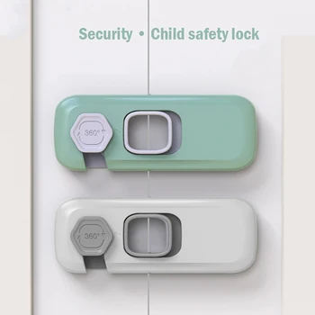 Замок безопасности ребенка Защелка дверцы домашнего холодильника с морозильной камерой для малышей Замки детского шкафа Детский защитный ремень