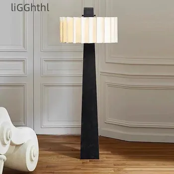Современные торшеры LED Nordic Fashion Простой черный дизайн, стоячий светильник для дома, декора гостиной, спальни, подставка для лампы