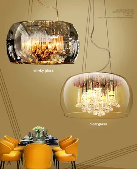 Современная Хрустальная светодиодная люстра для фойе ресторана, украшение дома, Светильник в стиле лофт, бар, кафе, Hanglamp Nordic lamp MJ1121