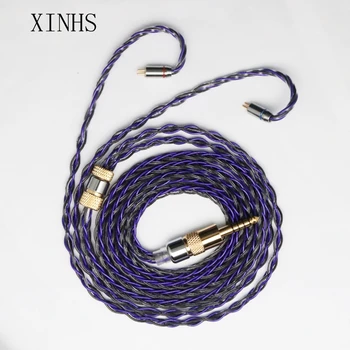 XINHS 8-нитный провод из фиолетовой серебряной фольги с графеновым гибридным кабелем для обновления