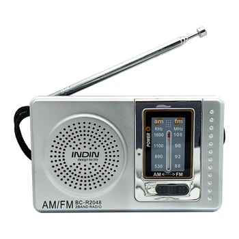 Портативное радио карманная телескопическая антенна Мини-многофункциональное AM FM-радио с питанием от аккумулятора для пожилых людей