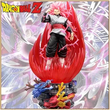 46 см Смола Dragon Ball Rose Сон Гоку Супер Сайян Розен Аниме Персонаж, Окружающий Гк Большая Статуя Персонажа Модель Игрушки Подарок