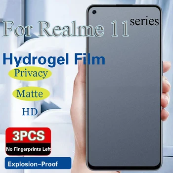 Realme11Pro + Матовая Гидрогелевая Пленка Для Realme11 Pro Privacy Screen Protector Realme 11Pro Soft Anti Peeping HD Anti Peeping Blue