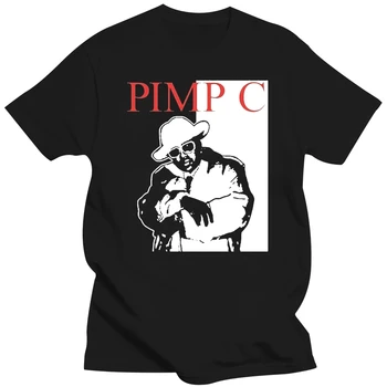 Высококачественная футболка с круглым вырезом и коротким рукавом с принтом мировой звезды хип-хопа Pimp C Ugk Underground Kingz в стиле хип-хоп рэп