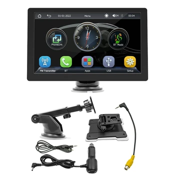 9-дюймовое автомобильное портативное радио Bluetooth MP5 Мультимедийная навигация Стерео Беспроводной Carplay Android Auto