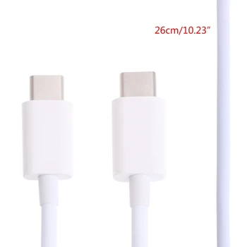 80 см/31,5 ” Многофункциональный кабель для передачи данных USB 3.1 от мужчины к мужчине Type-c 18 см (белый)