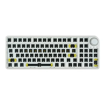 Комплект механической клавиатуры MATHEW TECH MK96 С Прокладкой, Трехрежимная Беспроводная Ручка с возможностью горячей замены, Предварительно Смазанный удар, Динамическая RGB Подсветка