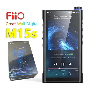 FiiO M15S Android ES9038Pro Hi-Res Защищаемый Музыкальный плеер MP3 USB DAC DSD512 768 кГц/32 бит Поддержка выхода 2,5 мм/3,5 мм/4,4 мм