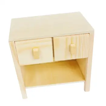 Деревянный кукольный домик 1: 12, игрушечный мини-столик, миниатюрный мебельный орнамент, поделки своими руками