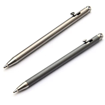 Портативная шариковая ручка, Практичная Тактическая ручка, Мини-титановая ручка, брелок для гаджетов EDC, Снаряжение для выживания в походах на открытом воздухе