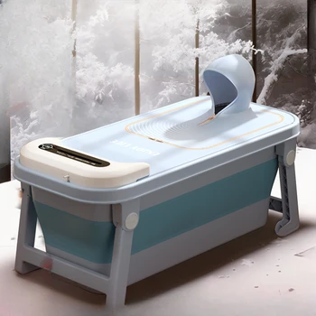 Ванна с автоматическим подогревом, складная ванна для взрослых, двойная ванна, детская бытовая постоянная температура для всего тела для взрослых