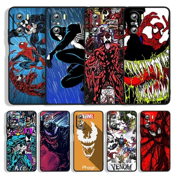 Аниме Marvel Venom Для Xiaomi Redmi 12C 11A 10C 10X9T 9C 9AT 8A 7A 6A 5A A2 A1 Y3 Y2 Prime Plus Черный Чехол Для Телефона