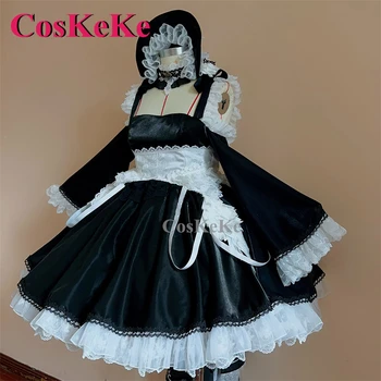 【Индивидуальные】CosKeKe HMS Грозный Косплей Аниме игра Azur Lane Костюм Великолепное милое платье Одежда для ролевых игр на Хэллоуин
