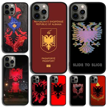 Чехол Для телефона с Орлиным Флагом Албании Для iPhone 14 15 13 12 Mini XR XS Max Чехол Для Apple iPhone 11 Pro Max 6 8 7 Plus SE2020 Coque