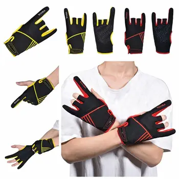 Противоскользящие перчатки для боулинга, удобные варежки, перчатки с мячом для боулинга на полпальца, Дышащие Мягкие спортивные перчатки для взрослых