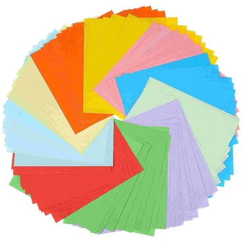 100 листов цветной картонной бумаги пастельных тонов Оригами для школьных офисных поделок