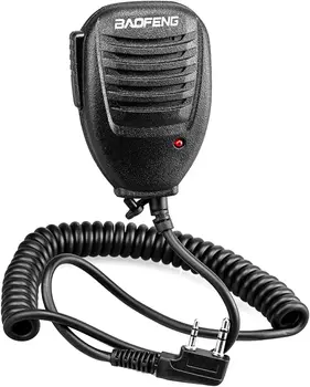 BAOFENG Оригинальный микрофон UV-5R для Радиолюбителей Плечевой Динамик, Совместимый с микрофоном BF-UV-82 UV-5R BF-888s, может использоваться в качестве полицейской рации.