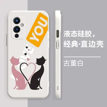 Жидкий Силиконовый Чехол Для Телефона Hug Kitten Для OnePlus 9RT 10R 10T 11R ACE Pro 2V Nord 2T N10 N20 SE N100 N200 N300 CE 2 3 Lite 5G