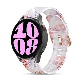 20 мм Ремешок Для Samsung Galaxy Watch 6 5 4 40 мм 44 мм/6 Classic 47 мм 43 мм 42 мм 46 мм Smartwatch Band Браслет