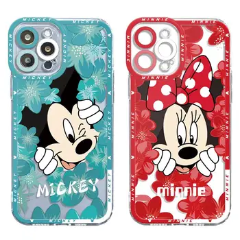 Прозрачный чехол Для телефона Disney Mickey Minnie Daisy Flower Для Xiaomi Redmi Note 11 8 9 8T 1 1T 10 Pro 9S 10S 11S для Mi 9A 9 9C 10 10A