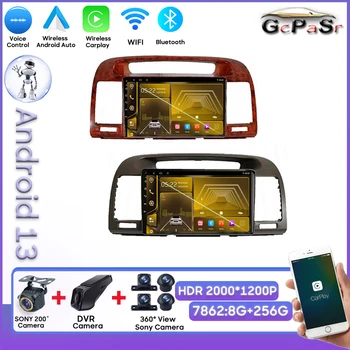 Автомобильный Android для Toyota Camry 5 XV 30 2001-2006 Сенсорный экран Carplay Стерео Головное устройство Автомобильный мультимедийный плеер Android Auto 8 Core