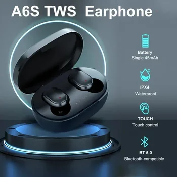 Наушники TWS Беспроводные Bluetooth 5.1 Наушники С Сенсорным Управлением Наушники с Микрофоном Наушники Спортивная Водонепроницаемая Гарнитура для Xiaomi