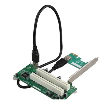 Настольная карта адаптера PCI-Express PCI-E к PCI Pcie к карте расширения с двумя слотами Pci USB 3.0